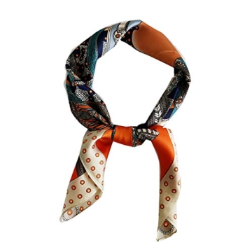 FONYVE Silk Feeling Scarf - Luxurious 27.5" Satin Head Wrap for Women
