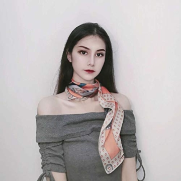 FONYVE Silk Feeling Scarf Stylish Satin Head Wrap