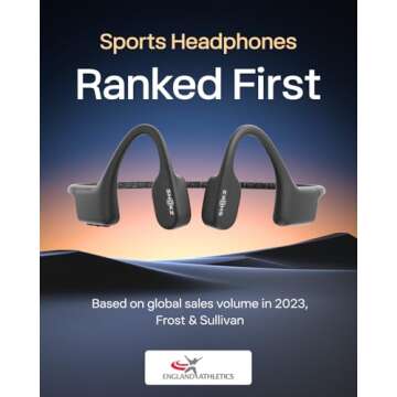 SHOKZ OpenSwim - MP3 Waterproof Headphones for Swimming - Not Bluetooth Compatible - Built-in MP3 Pl...
