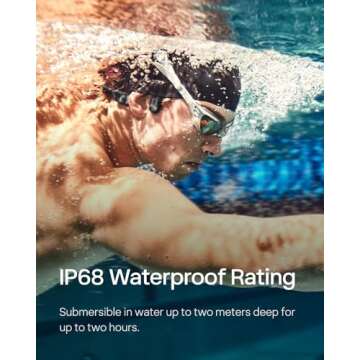 SHOKZ OpenSwim Waterproof MP3 Headphones for Swimming