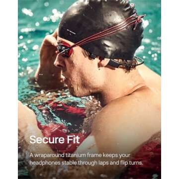 SHOKZ OpenSwim Waterproof MP3 Headphones for Swimming