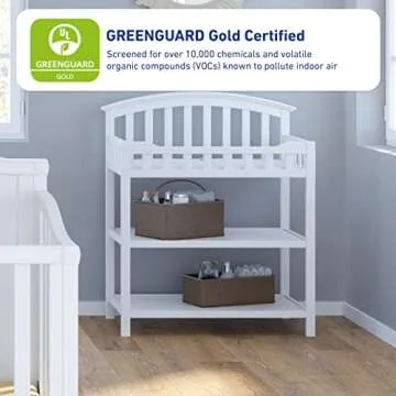 Graco Changing Table with Water-Resistant Change Pad and Safety Strap for Stylish Nurseries
