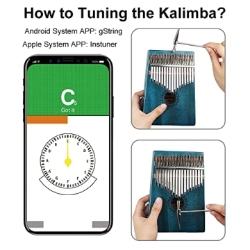 FLSEPAMB Kalimba 17 Key Thumb Piano for All Ages