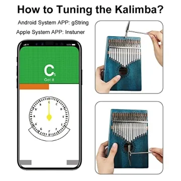 FLSEPAMB Kalimba 17 Key Thumb Piano for All Ages
