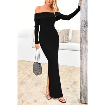 Stylish Off Shoulder Winter Sweater Dress for Women