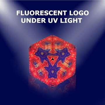 SHASHIBO Shape Shifting Box - Award-Winning, Patented Fidget Cube w/ 36 Rare Earth Magnets - Transforms Into Over 70 Shapes, Download Fun in Motion Toys Mobile App (Artist Series - Fire Goddess)