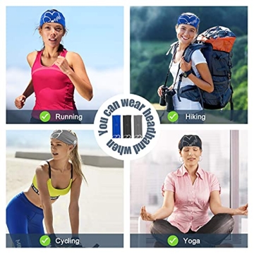 Comfortable Nurse Headbands - 3 Packs with Buttons