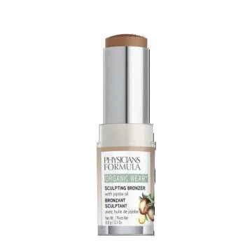 Physicians Formula Organic Wear All Natural Sculpting Face Bronzer Makeup Stick Toffee, Dermatologist Approved