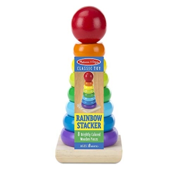 Melissa & Doug Rainbow Stacker Toy for Fine Motor Skills