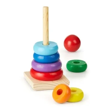 Melissa & Doug Rainbow Stacker Toy for Fine Motor Skills
