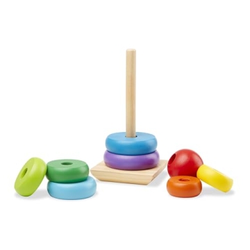 Melissa & Doug Rainbow Stacker Toy for Fine Motor Skills
