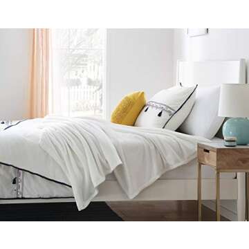 Linenspa Flannel Fleece Blanket - Super Soft - Breathable - Machine Washable - Polyester - Multiple Colors Available, White, Throw (50”x60” Inches)