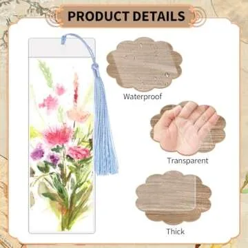 Creative Blank Bookmark Set with Tassels for DIY Projects