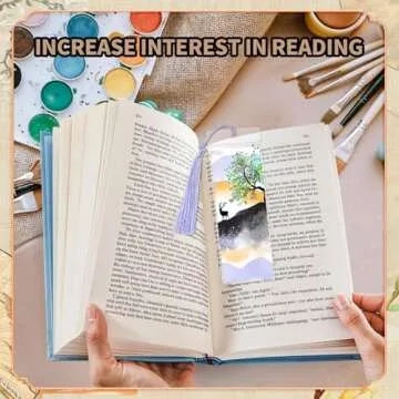 Creative Blank Bookmark Set with Tassels for DIY Projects