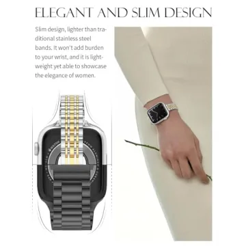 Stylish CTYBB Metal Slim Band for Apple Watch Women