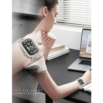 Stylish CTYBB Metal Slim Band for Apple Watch Women