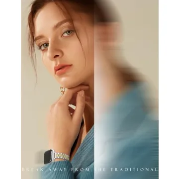 Stylish CTYBB Metal Slim Band for Apple Watch Women