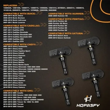 TPMS Snap-in Tire Pressure Sensors for Chevy GMC