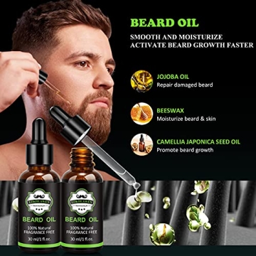 LOKDLAWEN Beard Kit: Wash & Conditioner for Men