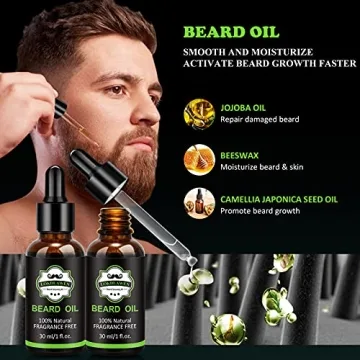 LOKDLAWEN Beard Kit: Wash & Conditioner for Men