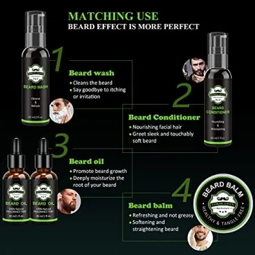LOKDLAWEN Beard Kit: Wash & Conditioner for Men