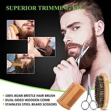 LOKDLAWEN Beard Kit: Wash & Conditioner for Men