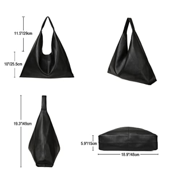 YLYYHH Vegan Leather Tote Bag Stylish Spacious Eco-Friendly