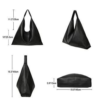 YLYYHH Vegan Leather Tote Bag Stylish Spacious Eco-Friendly