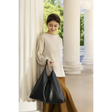 YLYYHH Vegan Leather Tote Bag Stylish Spacious Eco-Friendly