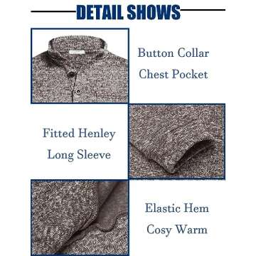 Stylish COOFANDY Men's Slim Fit Pullover Sweatshirt