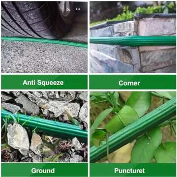 Durable 100ft Lightweight Garden Hose with Brass Connectors