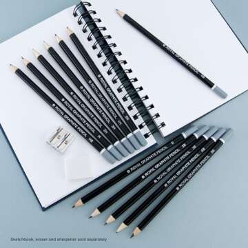 Royal & Langnickel 12-piece Sketching Pencil Set