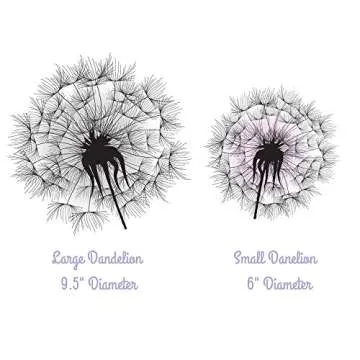 PapaKit Dandelion Wall Decal Vinyl Stickers | Bedroom Living Room Office Decor | Creative Art Design Pattern | Safe Removable Adhesive