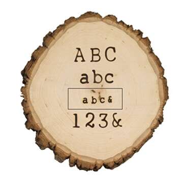 Walnut Hollow HotStamps Mini Lowercase Alphabet Set for Branding and Personalization of Wood, Leather, and Other Surfaces