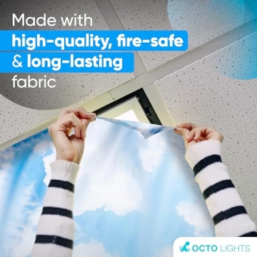 Magnetic Fluorescent Light Covers for Classroom and Office