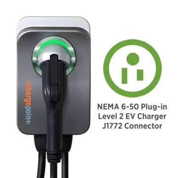 ChargePoint HomeFlex Level 2 Fast EV Charger with App Integration