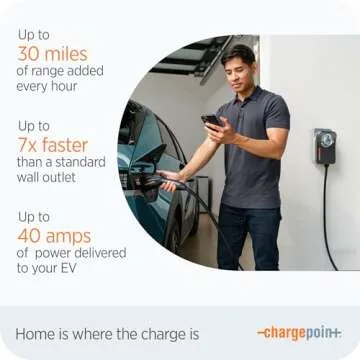 ChargePoint HomeFlex Level 2 Fast EV Charger with App Integration