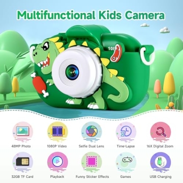 Cute Kids Camera Toys for Boys Aged 3-9