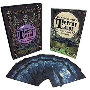 Ghoulish Garb Terror Tarot Deck - Gothic Halloween Cards