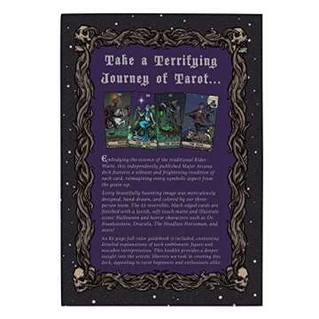Ghoulish Garb Terror Tarot Deck - Gothic Halloween Cards