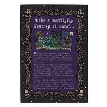 Ghoulish Garb Terror Tarot Deck - Gothic Halloween Cards