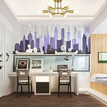 BONLICHT 6 Lights Semi Flush Mount Ceiling Light Brushed Brass Mid Century Modern Chandelier Lighting Gold Sputnik Ceiling Light Fixture for Dining Room Bed Room Kitchen Island Foyer Hallway