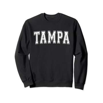 TAMPA FL FLORIDA USA Vintage Sports Varsity Style Sweatshirt