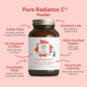 Pure Synergy Organic Vitamin C Powder for Immunity & Collagen