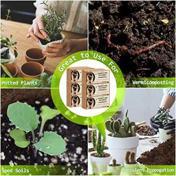 Legigo 12 Pack Premium Coco Coir Brick for Plants- 100% Organic Compressed Coconut Coir Bricks Starting Mix, Coco Coir Fiber Coconut Husk for Planting, Gardening, Potting Soil Substrate, Herbs