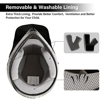 Youth Motocross Offroad Dirt Bike Helmet Set