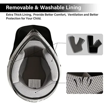 Youth Motocross Offroad Dirt Bike Helmet Set