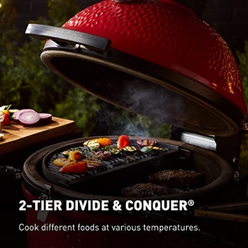Kamado Joe Classic II Ceramic Grill with Air Lift Hinge and Versatility