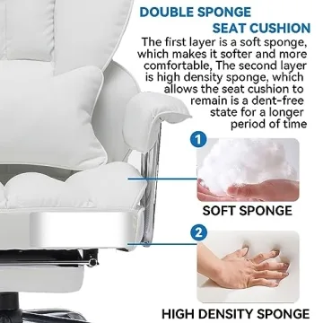 Efomao Desk Chair 400LBS Big & Tall Comfortable Office Chair