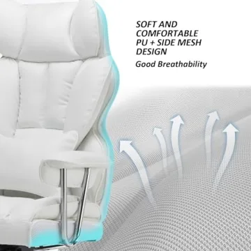 Efomao Desk Chair 400LBS Big & Tall Comfortable Office Chair